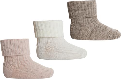 Se mpKids Wool rib Baby Socks 3-pack Str 25/28 - 489 Strømper Uld hos Magasin ved Magasin