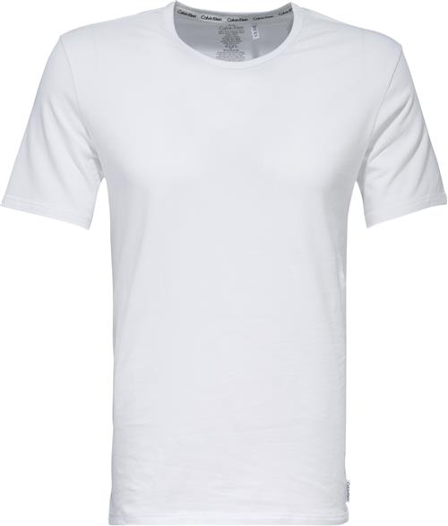 Calvin Klein 2pack Short Sleeve T-shirt Mand Hvid Kortærmede T-shirts Str L - Bomuld hos Magasin