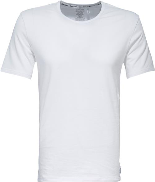 Calvin Klein 2pack Short Sleeve T-shirt Mand Hvid Kortærmede T-shirts Str M - Bomuld hos Magasin