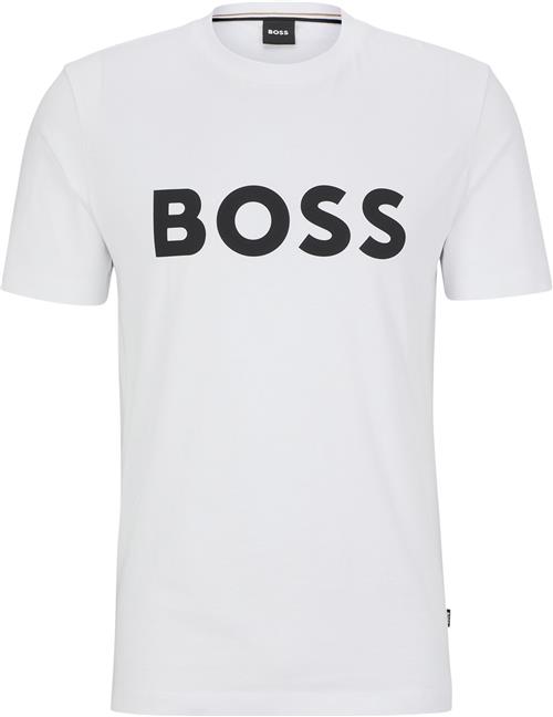 Se BOSS Tiburt 354 Mand Hvid Kortærmede T-shirts Str XL - hos Magasin ved Magasin