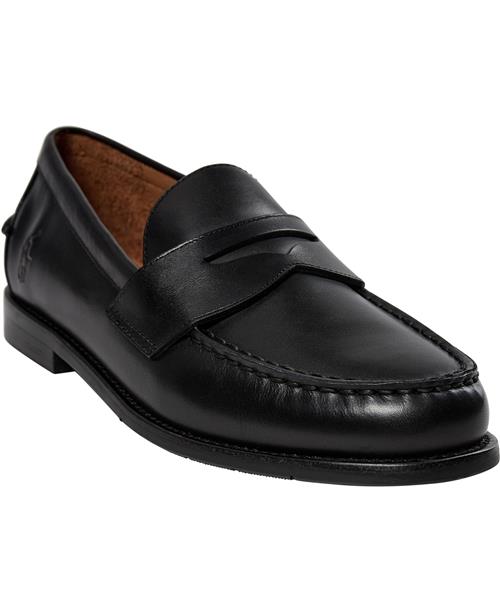 Polo Ralph Lauren Leatheralston Penny-cs-lfr Mand Sort Loafers Str 41 - hos Magasin