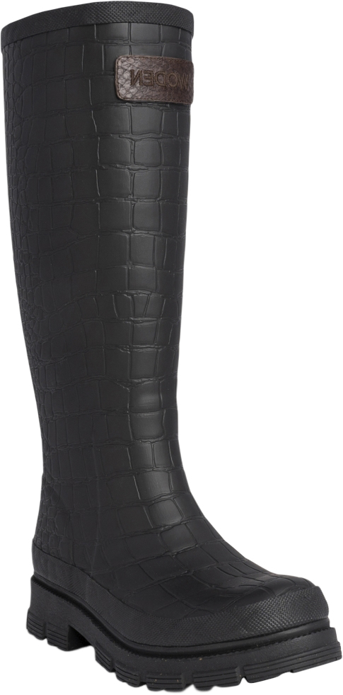 Woden Le Croco Waterproof Kvinde 020 Gummistøvler Str 41 - Bomuld hos Magasin