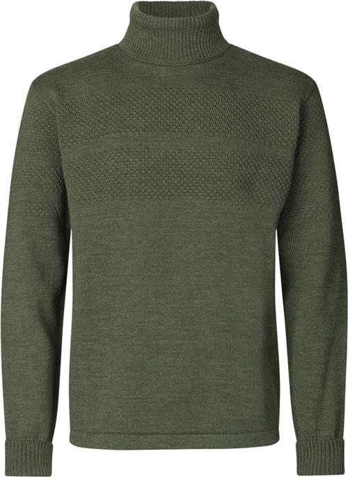 Se Mads Nørgaard - Copenhagen Wool Klemens Knit Mand Tarmac Turtlenecks Str S - Uld hos Magasin ved Magasin