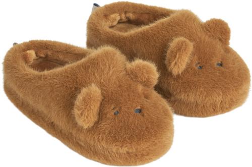 Se Liewood Aviaja Bear Slippers Golden Caramel Golden Caramel Hjemmesko Str 22/23 - hos Magasin ved Magasin