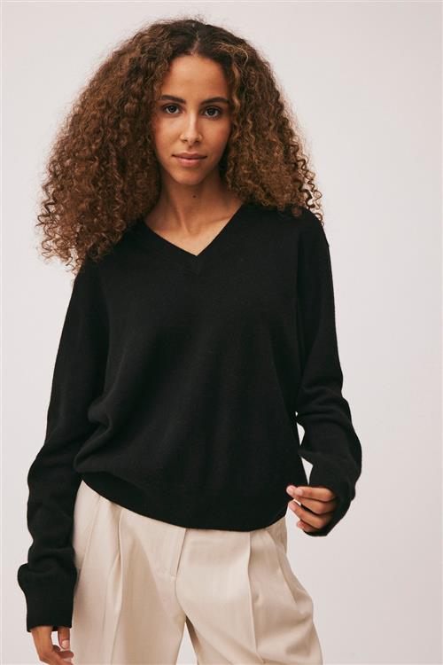 Magasin du Nord Collection Magasin Mabel 10 100 Cashmere Kvinde Black Sweaters Str L Cashmere