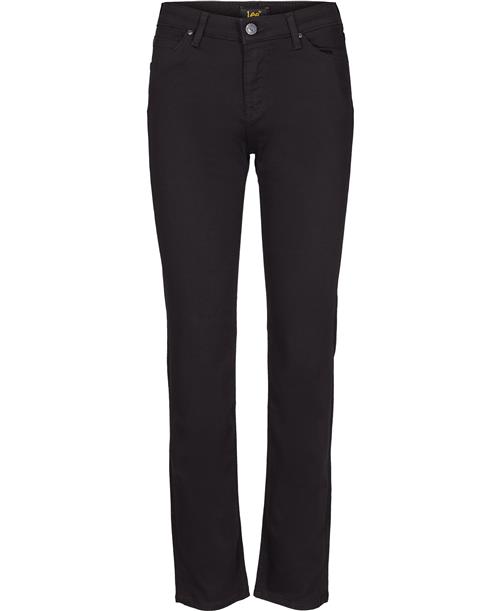 Lee Marion Straight Black Rinse Jeans Kvinde Sort Straight Jeans Straight Fit Str 30/31 - Bomuld hos Magasin