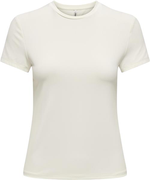 ONLY Onlea S/S TOP O Neck CS JRS Kvinde Hvid Kortærmede T-shirts Str L - hos Magasin