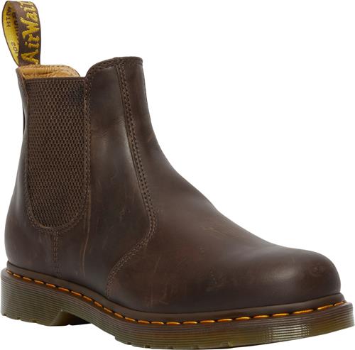 Se Dr. Martens 2976 Ys Dark Brown Crazy Horse Mand Dark Brown Chelsea Boots Str 41 - hos Magasin ved Magasin