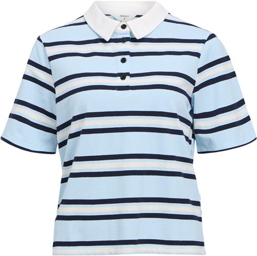 Object Objnana SS RE Polo TOP OTT 13 Kvinde Kentucky Blue/sky Captain-white Toppe Str L - hos Magasin