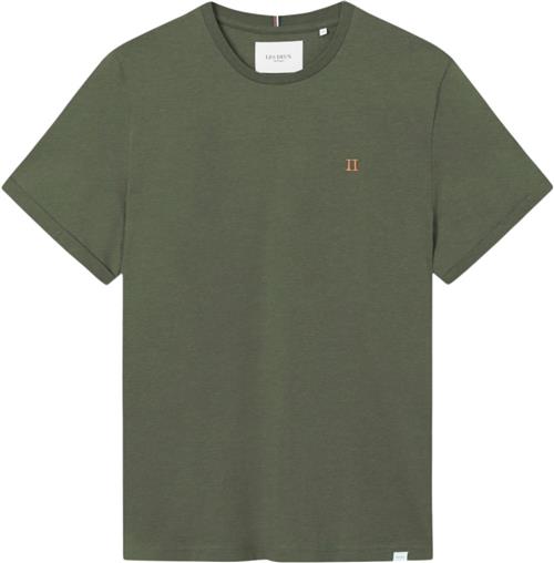 Les Deux Nørregaard Tshirt Mand Olive Night/orange Kortærmede T-shirts Str XL - hos Magasin