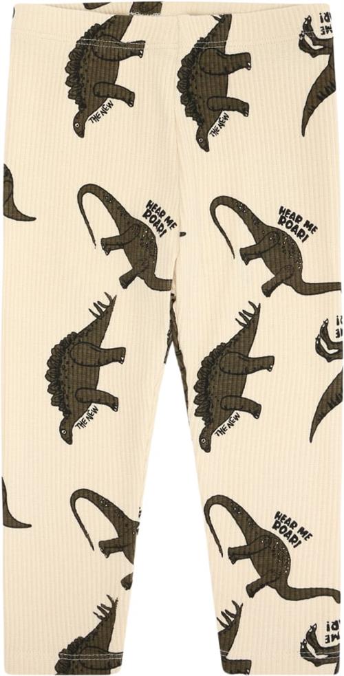 The New Tnslevi Rib Leggings Str 86 cm - Angora Dino Aop Leggings Bomuld hos Magasin