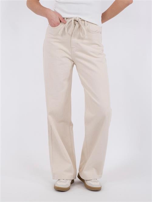 Neo Noir Muran Pants Kvinde Ivory Bukser Med Lige Ben Str 44 - Denim hos Magasin