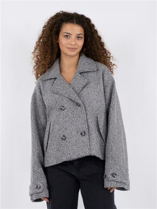 Neo Noir Sandra Soft Jacket Kvinde Grey Melange Overgangsjakker Str 36 - hos Magasin