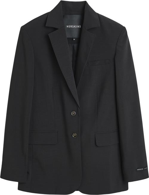 HERSKIND Mercy Blazer Kvinde Navy Grey Blazere Str 34 - Polyester hos Magasin