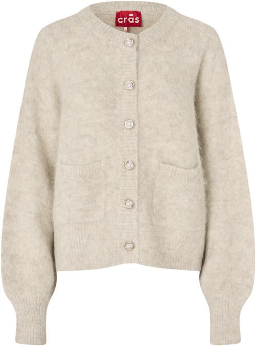 Cras Steviecras Cardigan Kvinde Champagne Cardigans Str 44 - hos Magasin