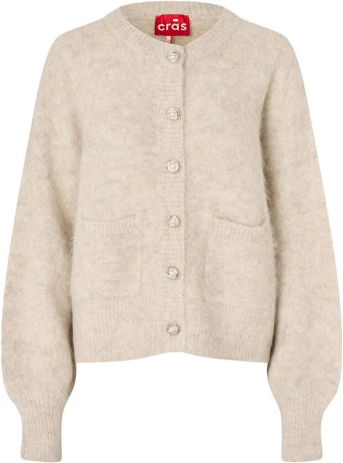 Cras Steviecras Cardigan Kvinde Champagne Cardigans Str 42 - hos Magasin