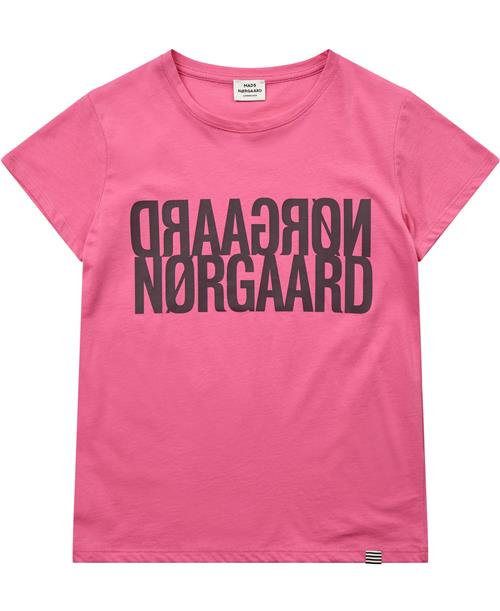 Mads Nørgaard - Copenhagen Single Organic Tuvina Tee Str 4 år - Lyserød Kortærmede T-shirts hos Magasin