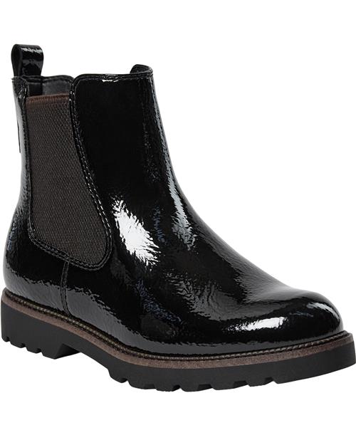 Tamaris 125433-43 Kvinde Black Patent Chelsea Boots Str 40 - hos Magasin