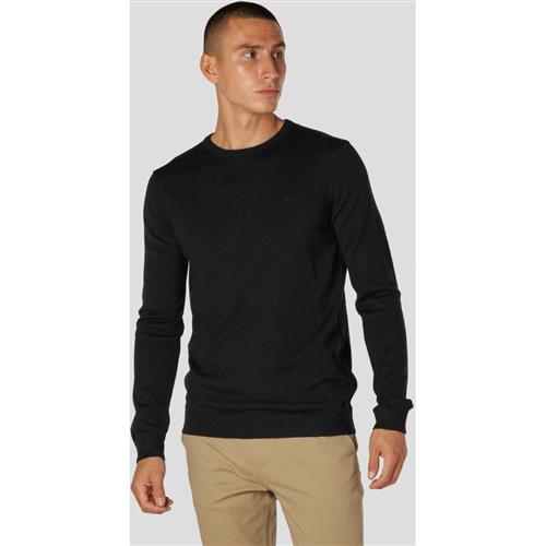 Clean Cut Copenhagen Merino Wool Crew Mand Black Sweaters Str S Merino - hos Magasin