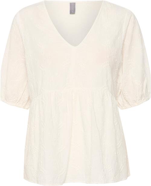 Culture Cueve Blouse Kvinde Spring Gardenia Kortærmede Bluser Str XS - hos Magasin