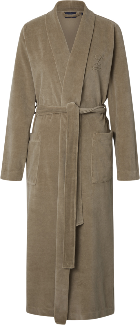 Lexington Aubrey Cotton Velour Robe Morgenkåber Str XS - hos Magasin