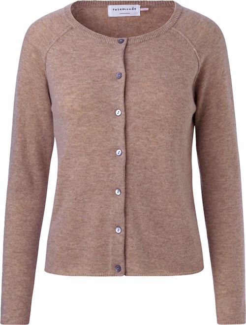 Se Rosemunde Wool & Cashmere Cardigan Kvinde Brown Grey Mel Cardigans Str XS Cashmere - hos Magasin ved Magasin