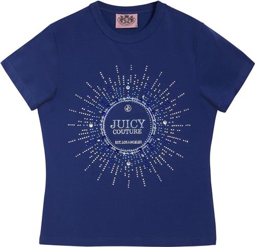 Juicy Couture Heritage Crown Tshirt Kvinde Blue Depths Kortærmede T-shirts Str XS - hos Magasin