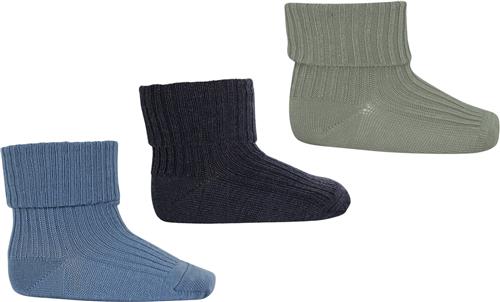 Se mpKids Wool rib Baby Socks 3-pack Str 17/18 - Brun Strømper Uld hos Magasin ved Magasin