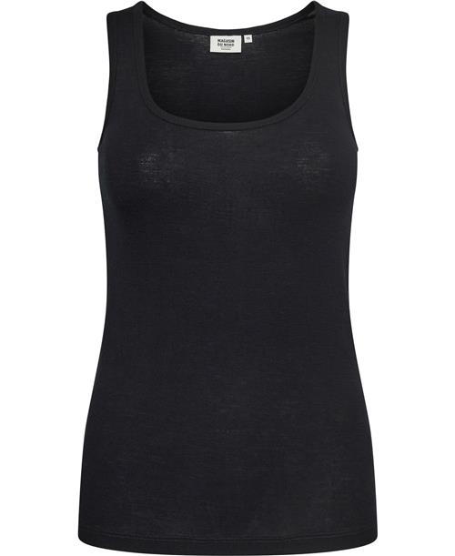 Magasin du Nord Collection Magasin Celia 2 100 RWS Merino Wool Kvinde Black Tanktoppe Str M Merino