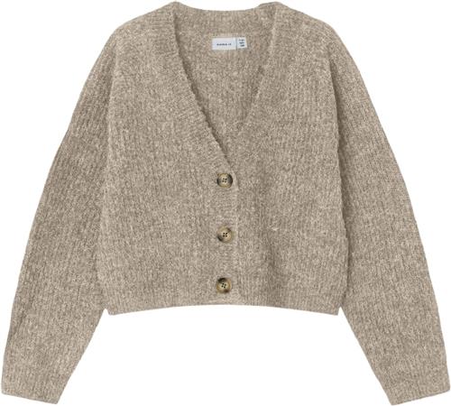 Name It Nkfholly Boxy Short Knit Card Noos Str 122/128 - Pure Cashmere Strik hos Magasin