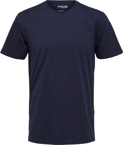 Selected Homme Slhaspen SS Oneck TEE W Noos Mand Blå Kortærmede T-shirts Str XL - hos Magasin