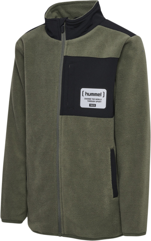 Hummel Hmldare Fleece Jacket Str 11 år / 146 cm - Army Sweatshirts hos Magasin