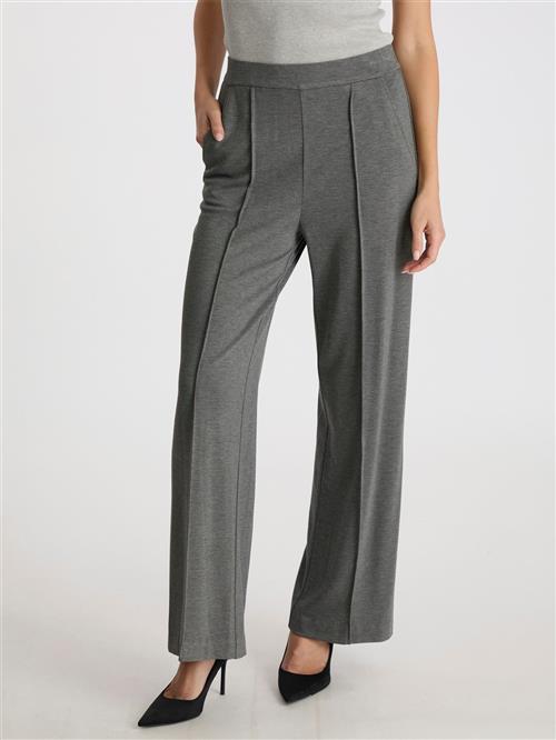 Neo Noir Anka Soft Pants Kvinde Dark Grey Melange Bukser Med Lige Ben Str 44 - hos Magasin