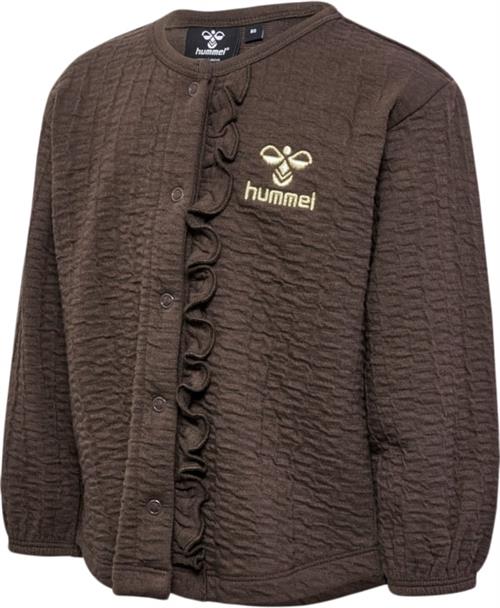 Hummel Hmlissa Sweat Jacket Str 9-12 mdr / 80 - Chocolate Brown Sweatshirts hos Magasin