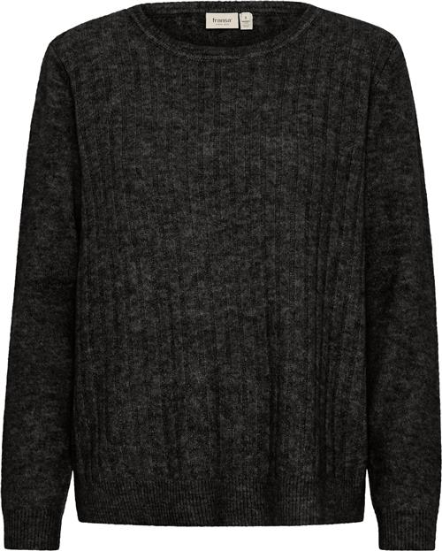 Fransa Frsanny PU 5 Kvinde Charcoal Melange Sweaters Regular Fit Str XL - hos Magasin