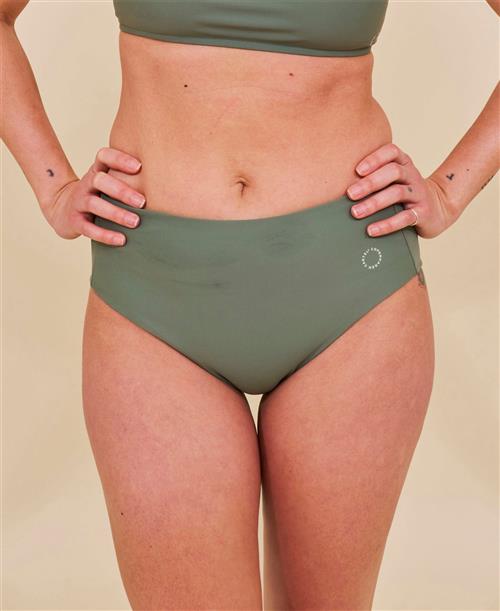 Cartel Copenhagen Ubud Højtaljet Bikini Underdel Army Bikiniunderdele Str S - Nylon hos Magasin