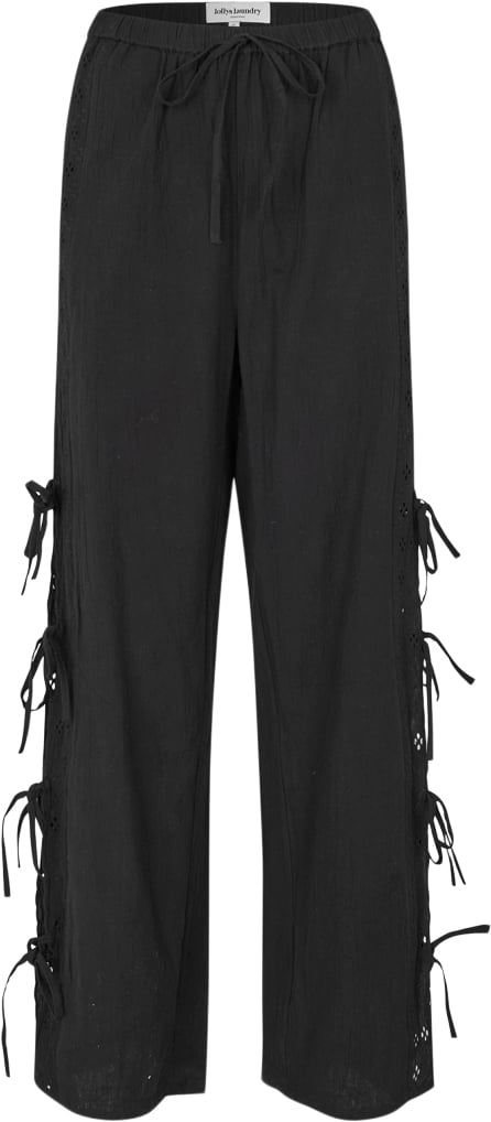 Lollys Laundry Ritall Pants Kvinde Black Bukser Med Lige Ben Str XS - hos Magasin