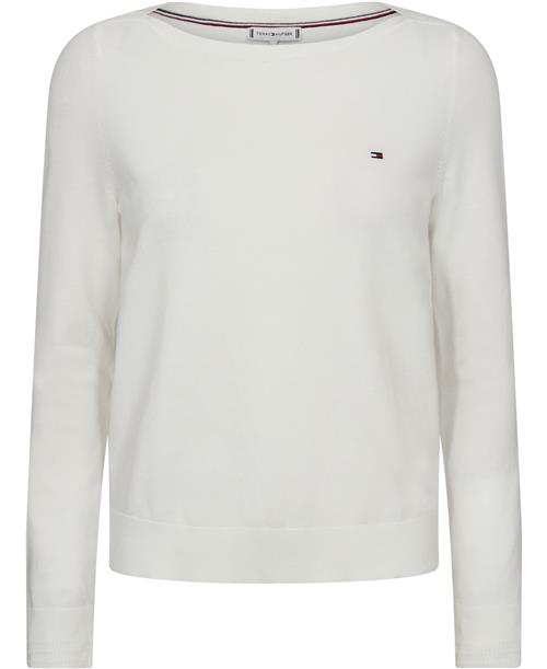 Se Tommy Hilfiger CO Jersey Stitch Boatnk Sweater Kvinde Ybl Sweaters Str S - hos Magasin ved Magasin