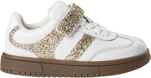 Se Sofie Schnoor Shoe Velcro White Gold Sneakers Str 29 - hos Magasin ved Magasin