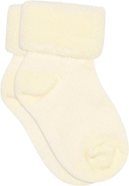 mpKids Ankle Terry Wool Baby Str 19/21 - Råhvid Strømper hos Magasin