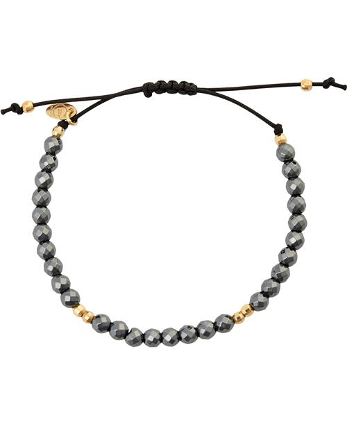 BeChristensen Rachel Hematite Gold One Size - Perlearmbånd hos Magasin