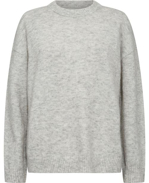 Magasin du Nord Collection Magasin Cindi 1 RWS Wool Kvinde Light Grey Melange Sweaters Str XS Uld