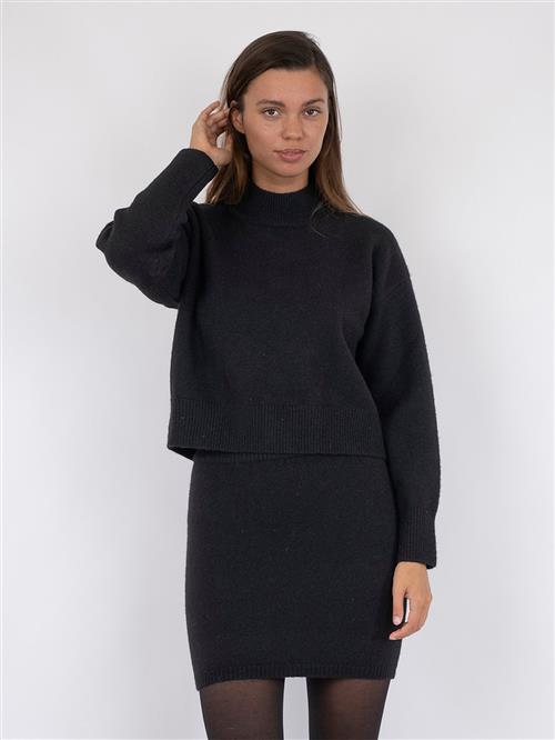 Neo Noir Paulina Knit Blouse Kvinde Black Sweaters Str 44 - hos Magasin