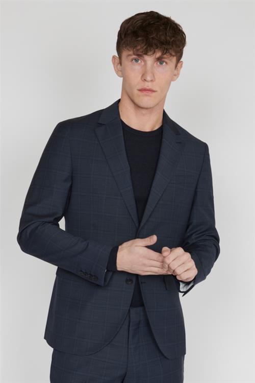 Se Matinique Mageorge Mand Dark Navy Melange Blazere Regular Fit Str 54 - hos Magasin ved Magasin