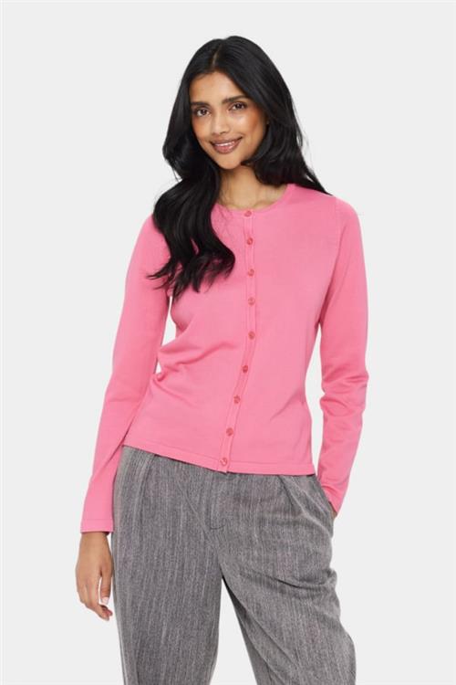 Saint Tropez A8661, Milasz Rneck Cardigan Kvinde Chateau Rose Cardigans Classic Fit Str L - hos Magasin