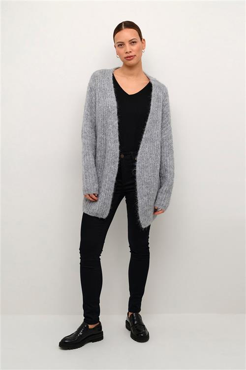 Culture Cubrava Cardigan Kvinde Light Grey Melange Cardigans Str L/XL - hos Magasin