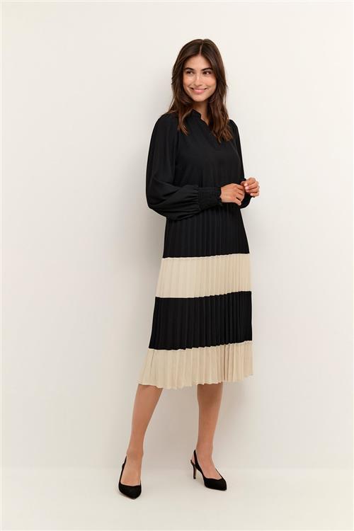 Culture Cubetty Dress Kvinde Black Midi Kjoler Str S - hos Magasin