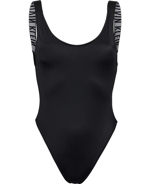 Calvin Klein One Piece Scoop Back Swimsuit Badedragter Str L - Nylon hos Magasin