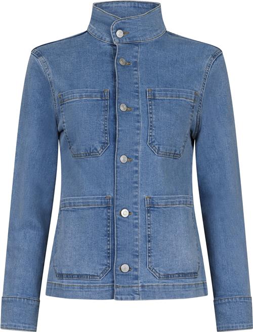 Neo Noir Bryant Denim Jacket Kvinde Smoke Blue Denimjakker Str 40 Denim - hos Magasin