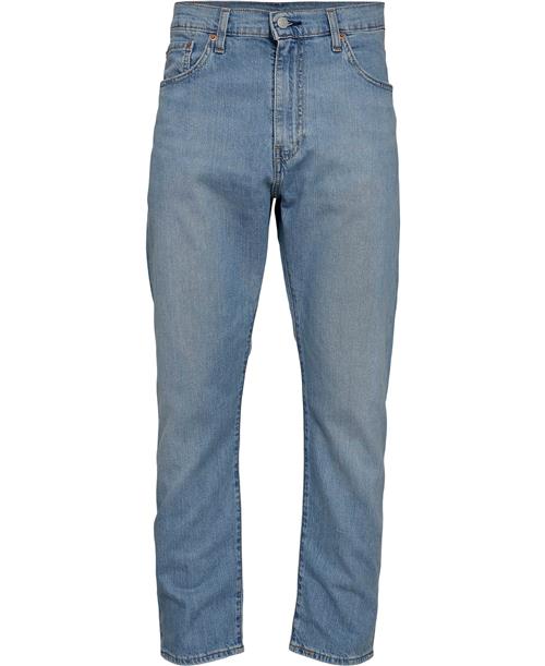 Se Levi's 502 Taper Back ON MY Feet Mand Blå Jeans Regular Fit Str W30 / L34 - hos Magasin ved Magasin